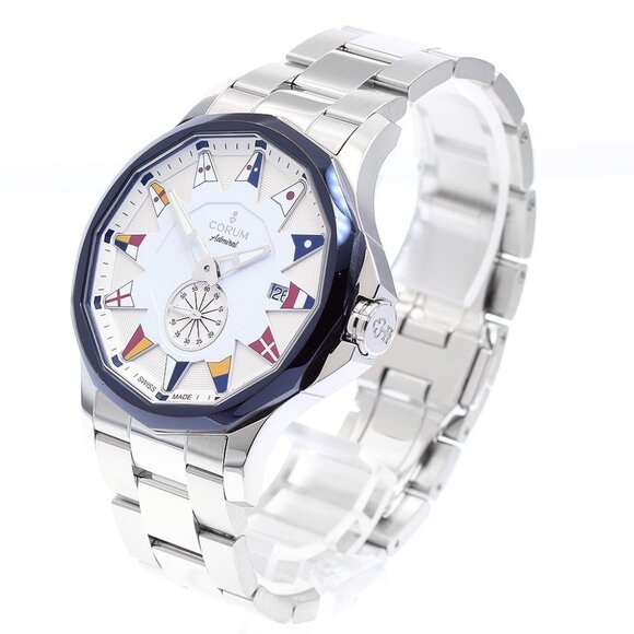 CORUM Admiral Legend 42 01.0090 Small seconds white Dial Automatic Men's - Picture 1 of 11